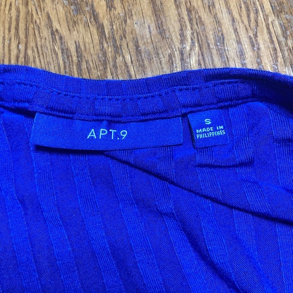 APT. 9 super soft blue flowy tunic top size S NWT - Picture 6 of 7